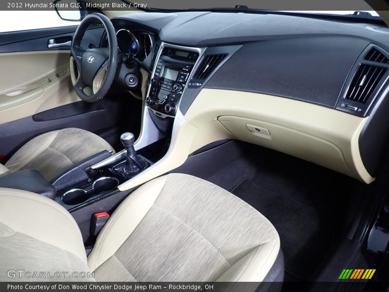 Midnight Black / Gray 2012 Hyundai Sonata GLS