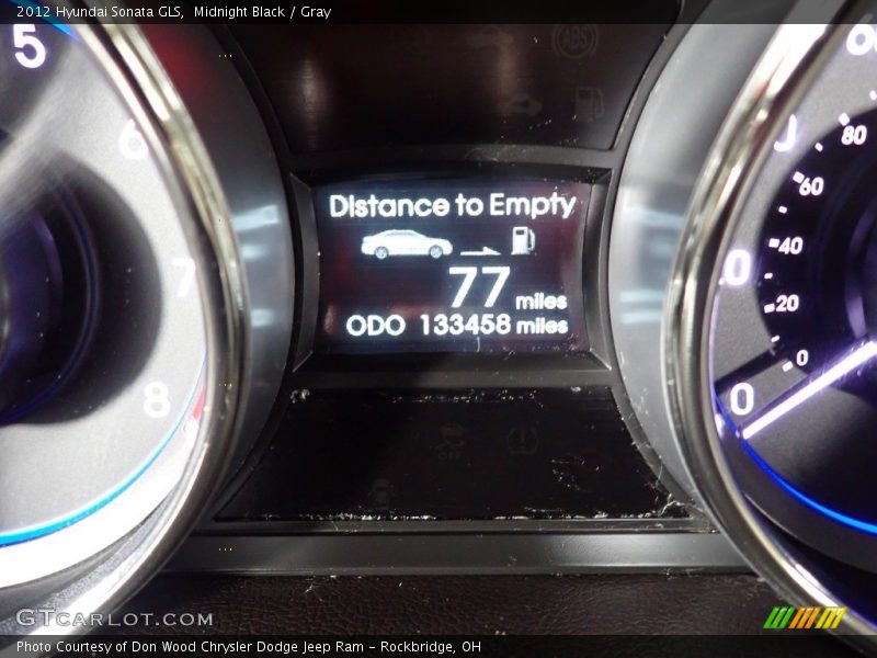 Midnight Black / Gray 2012 Hyundai Sonata GLS