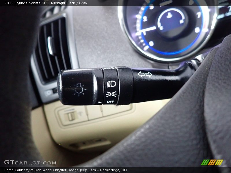 Midnight Black / Gray 2012 Hyundai Sonata GLS