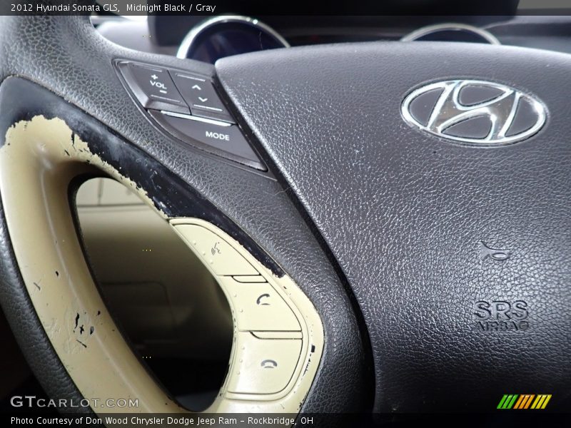 Midnight Black / Gray 2012 Hyundai Sonata GLS