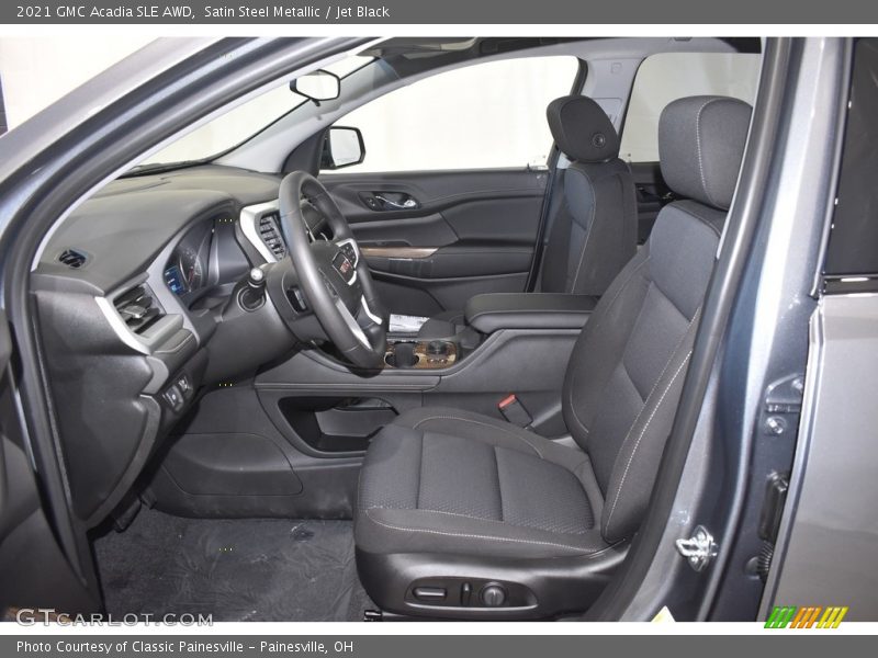 Satin Steel Metallic / Jet Black 2021 GMC Acadia SLE AWD