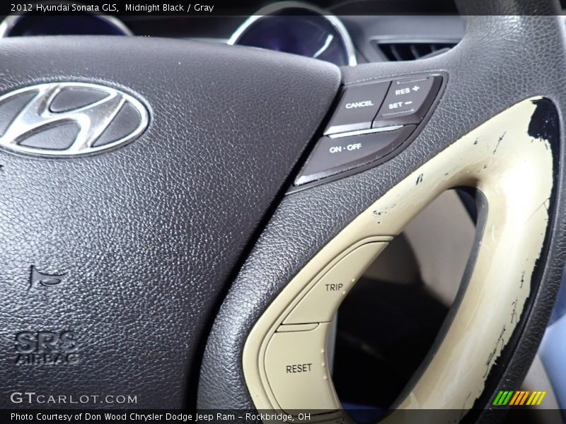 Midnight Black / Gray 2012 Hyundai Sonata GLS