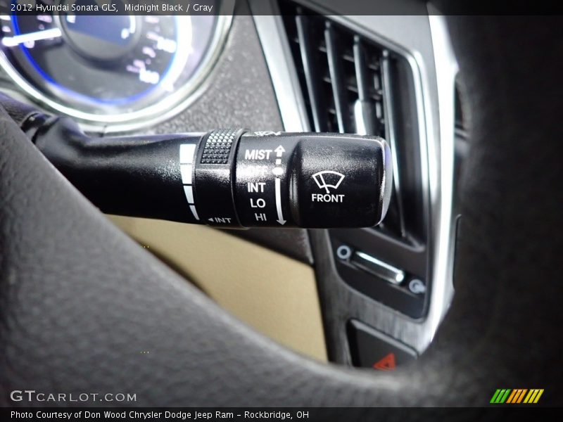 Midnight Black / Gray 2012 Hyundai Sonata GLS