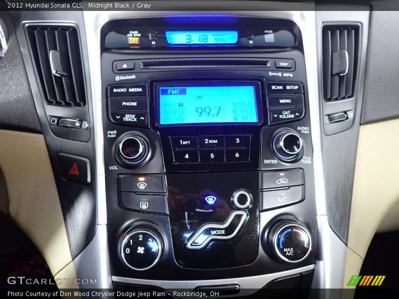 Midnight Black / Gray 2012 Hyundai Sonata GLS