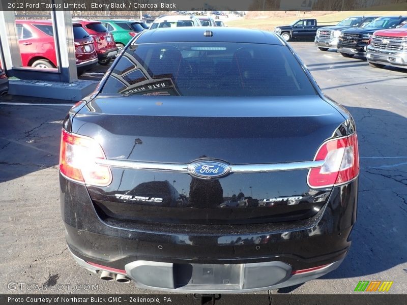 Ebony Black / Charcoal Black 2012 Ford Taurus Limited