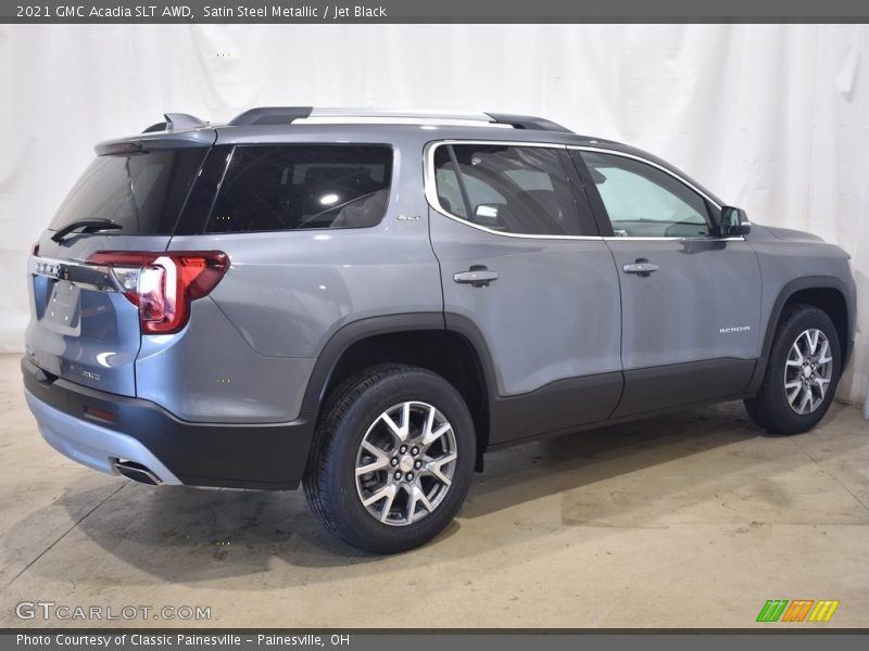 Satin Steel Metallic / Jet Black 2021 GMC Acadia SLT AWD