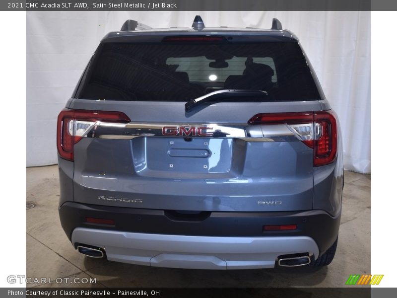 Satin Steel Metallic / Jet Black 2021 GMC Acadia SLT AWD