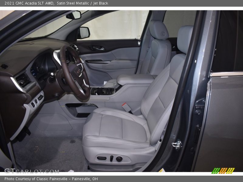 Satin Steel Metallic / Jet Black 2021 GMC Acadia SLT AWD