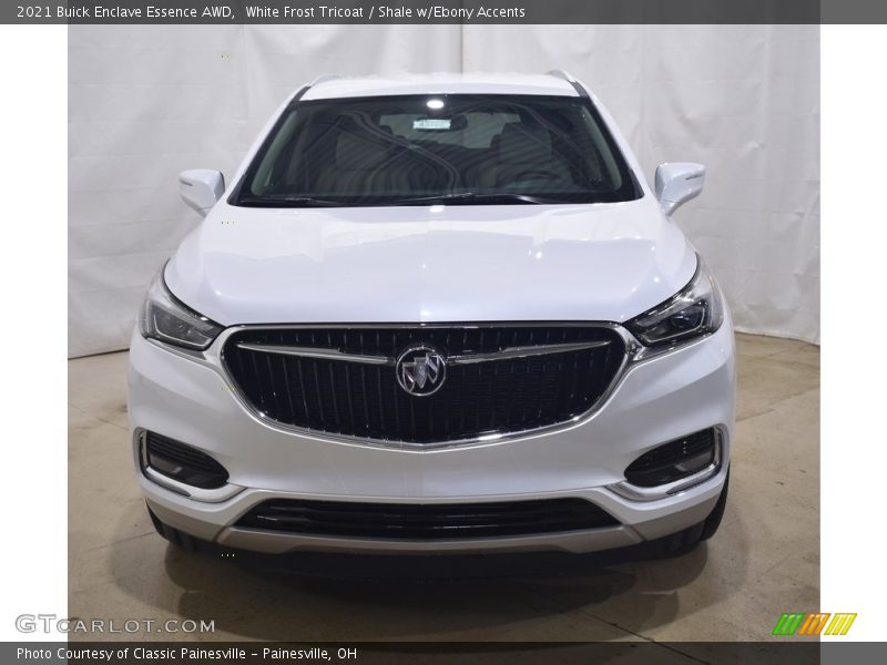 White Frost Tricoat / Shale w/Ebony Accents 2021 Buick Enclave Essence AWD