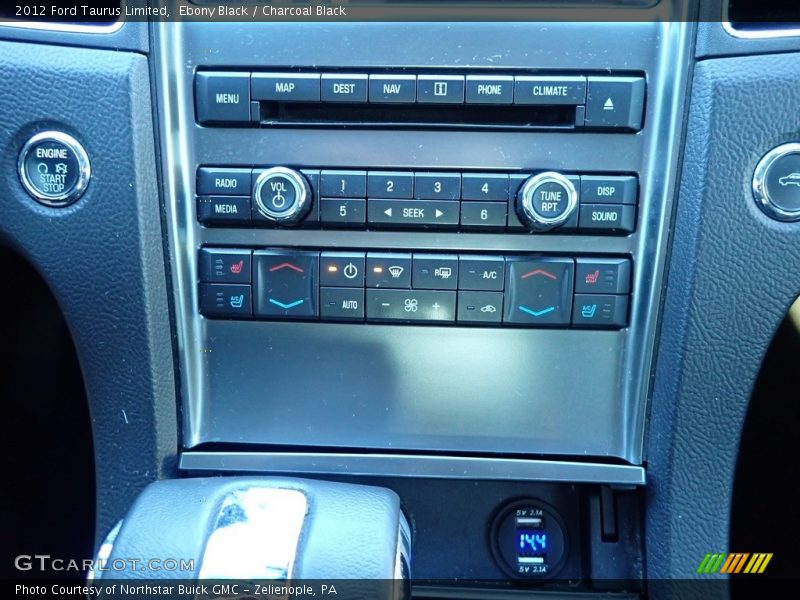 Ebony Black / Charcoal Black 2012 Ford Taurus Limited