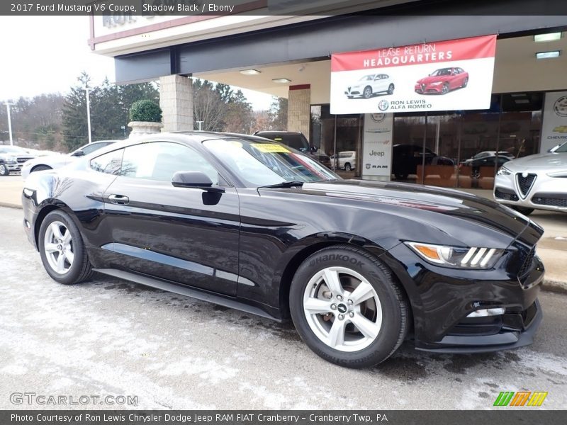 Shadow Black / Ebony 2017 Ford Mustang V6 Coupe