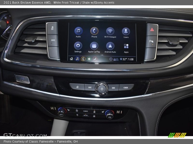 White Frost Tricoat / Shale w/Ebony Accents 2021 Buick Enclave Essence AWD