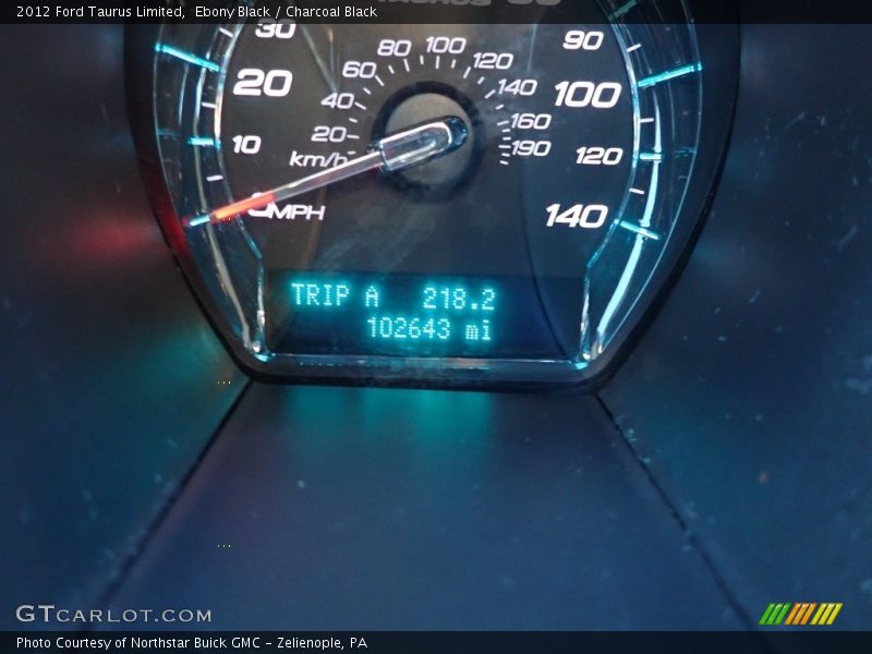 Ebony Black / Charcoal Black 2012 Ford Taurus Limited