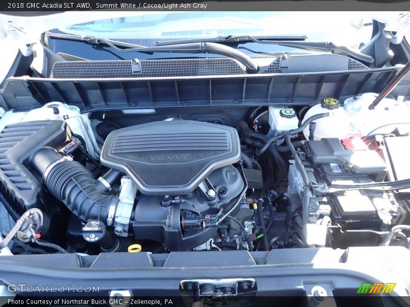 Summit White / Cocoa/Light Ash Gray 2018 GMC Acadia SLT AWD
