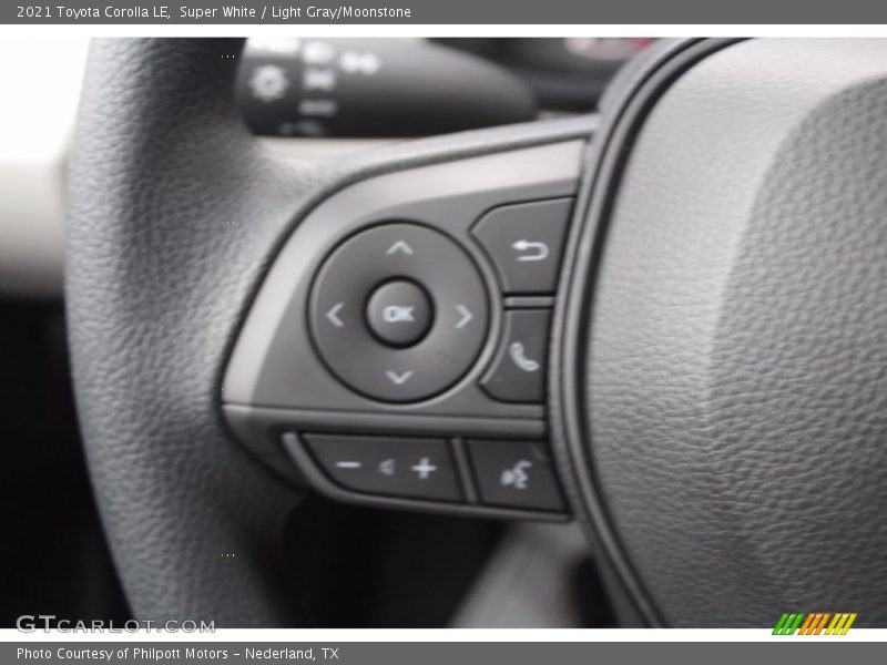Super White / Light Gray/Moonstone 2021 Toyota Corolla LE