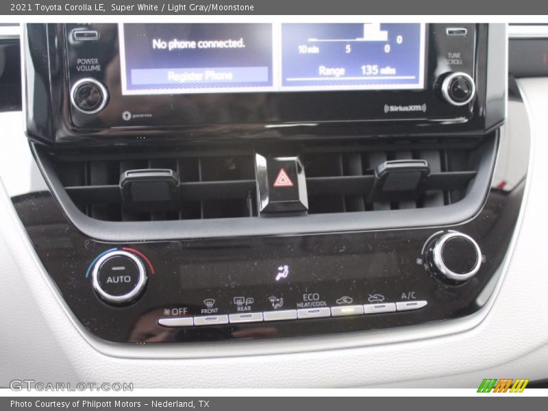 Super White / Light Gray/Moonstone 2021 Toyota Corolla LE