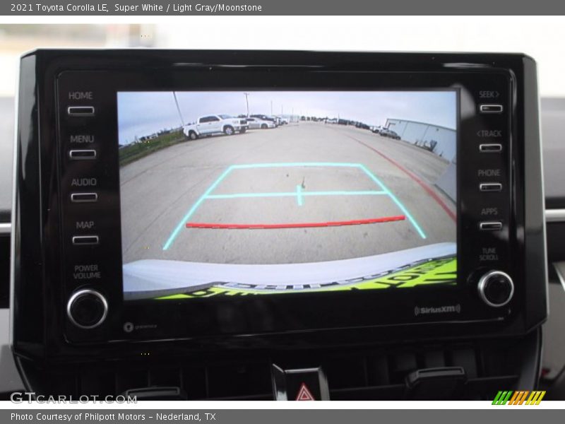 Super White / Light Gray/Moonstone 2021 Toyota Corolla LE
