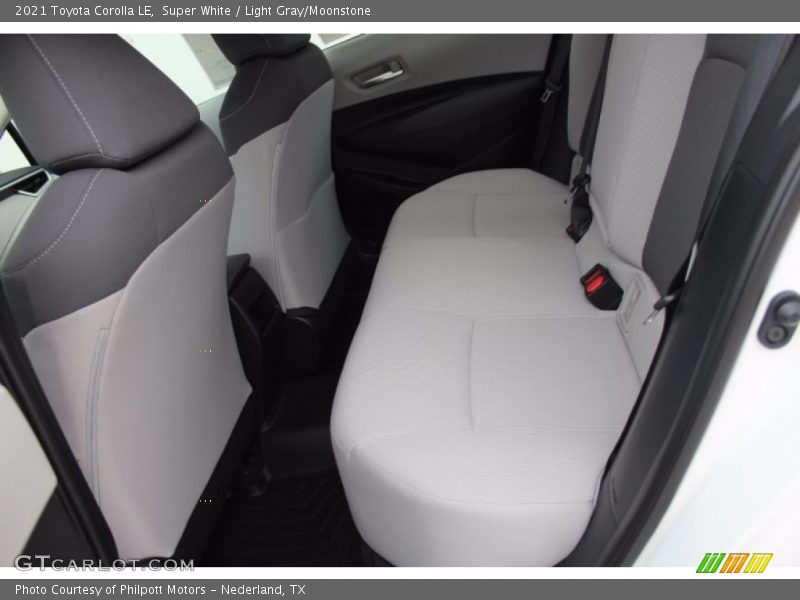 Super White / Light Gray/Moonstone 2021 Toyota Corolla LE
