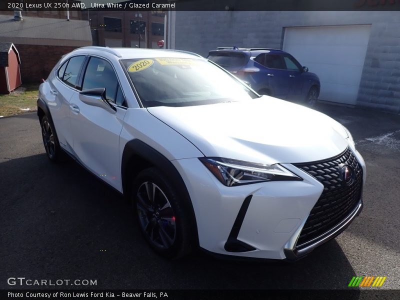 Ultra White / Glazed Caramel 2020 Lexus UX 250h AWD