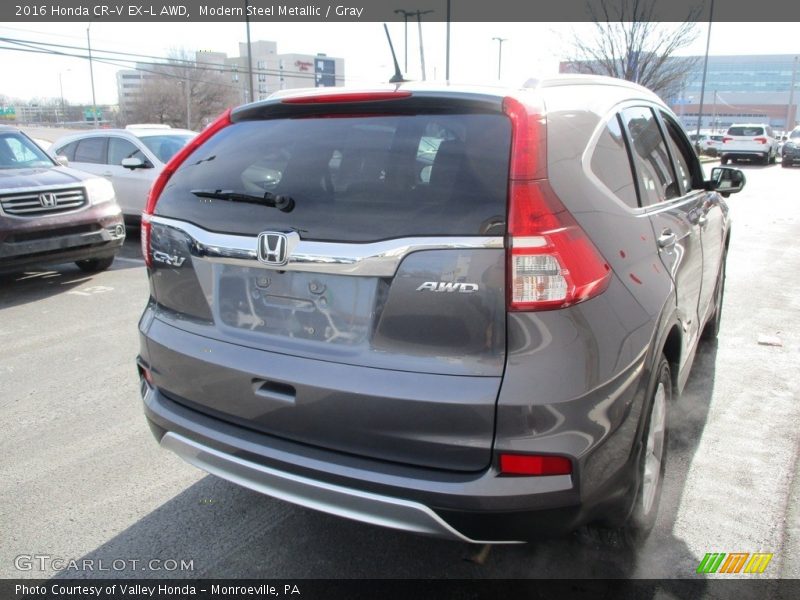 Modern Steel Metallic / Gray 2016 Honda CR-V EX-L AWD