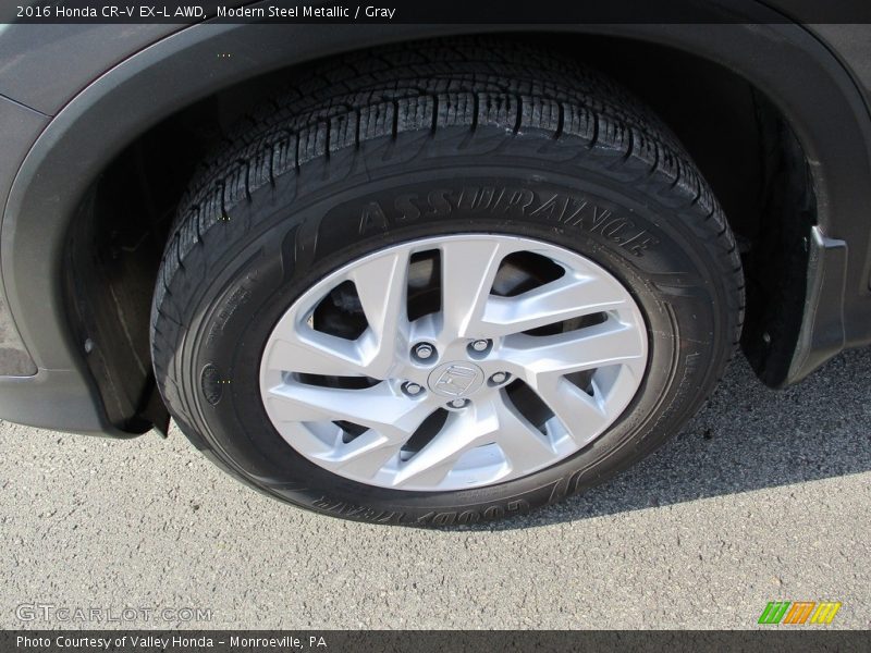 Modern Steel Metallic / Gray 2016 Honda CR-V EX-L AWD