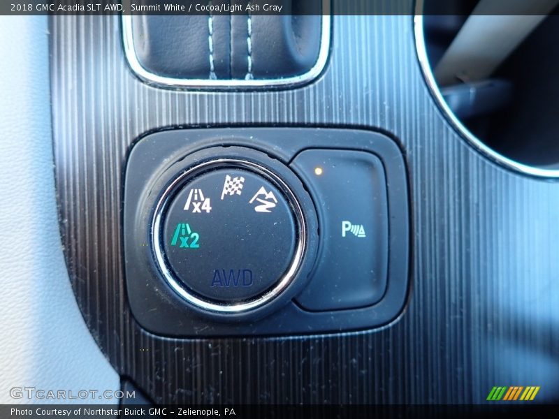 Summit White / Cocoa/Light Ash Gray 2018 GMC Acadia SLT AWD