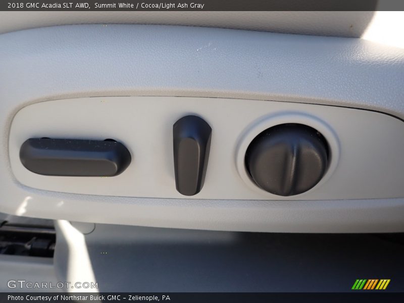 Summit White / Cocoa/Light Ash Gray 2018 GMC Acadia SLT AWD
