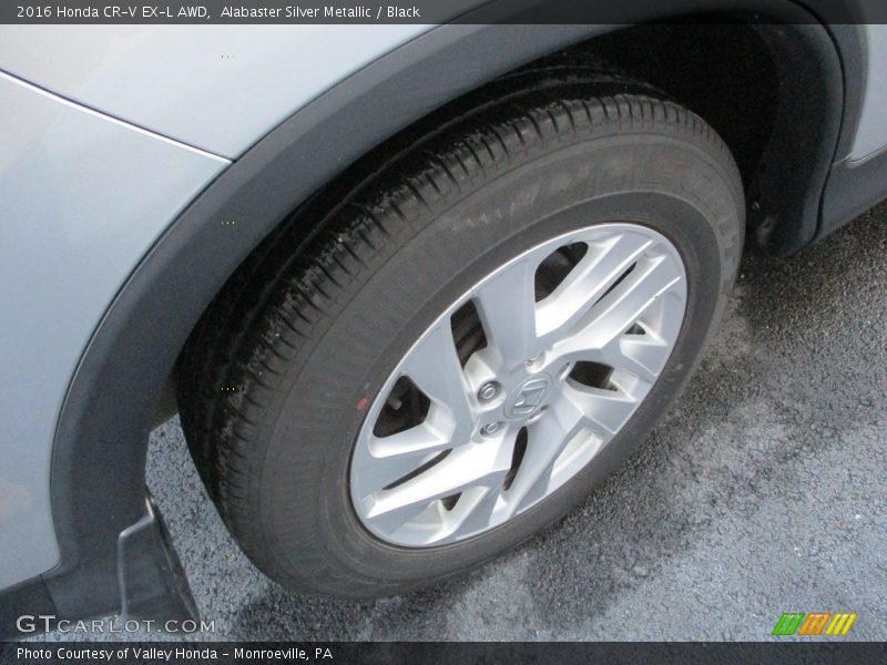 Alabaster Silver Metallic / Black 2016 Honda CR-V EX-L AWD