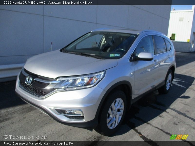 Alabaster Silver Metallic / Black 2016 Honda CR-V EX-L AWD