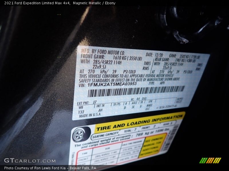 Magnetic Metallic / Ebony 2021 Ford Expedition Limited Max 4x4