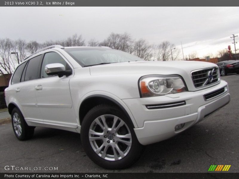 Ice White / Beige 2013 Volvo XC90 3.2