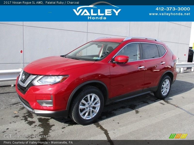 Palatial Ruby / Charcoal 2017 Nissan Rogue SL AWD