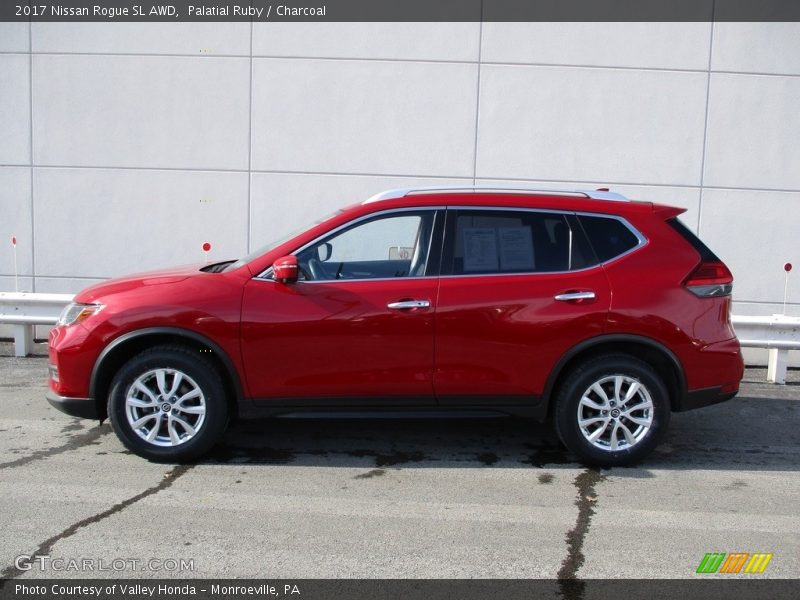 Palatial Ruby / Charcoal 2017 Nissan Rogue SL AWD