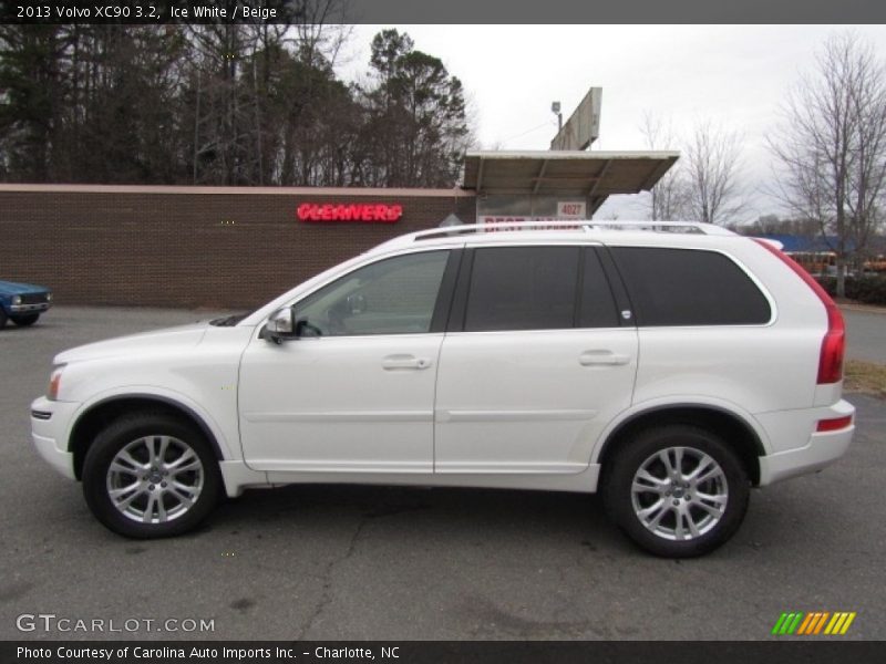 Ice White / Beige 2013 Volvo XC90 3.2