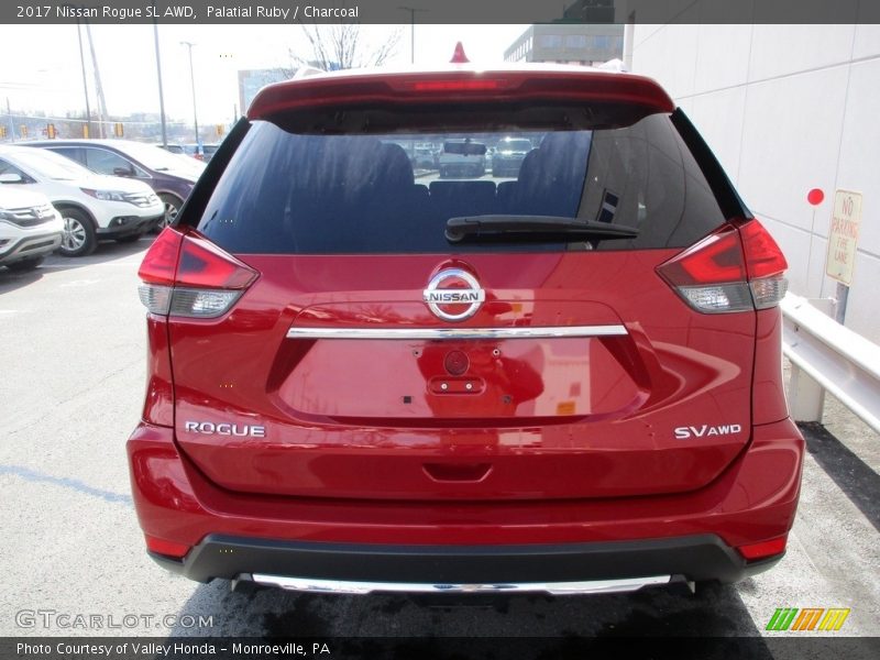 Palatial Ruby / Charcoal 2017 Nissan Rogue SL AWD