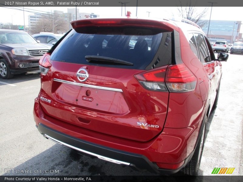 Palatial Ruby / Charcoal 2017 Nissan Rogue SL AWD