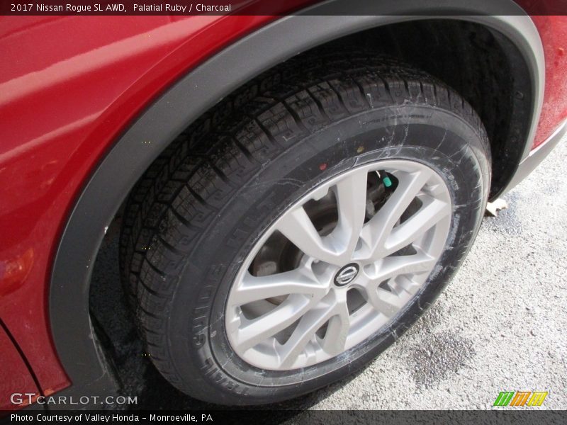 Palatial Ruby / Charcoal 2017 Nissan Rogue SL AWD