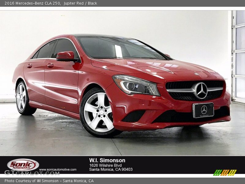 Jupiter Red / Black 2016 Mercedes-Benz CLA 250