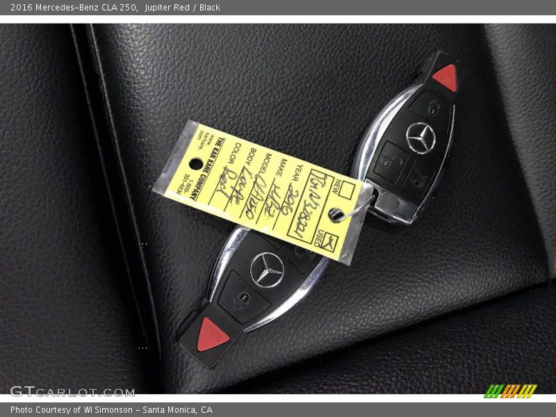 Jupiter Red / Black 2016 Mercedes-Benz CLA 250