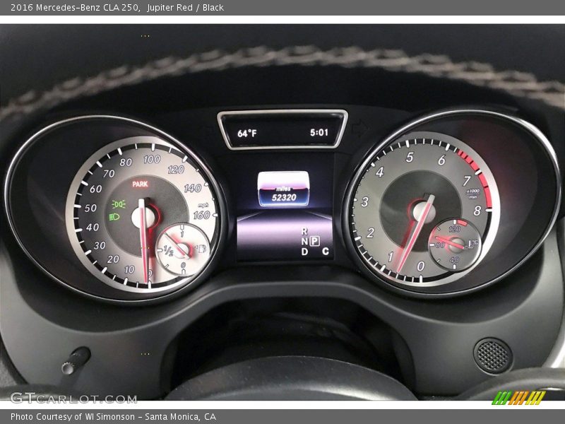 Jupiter Red / Black 2016 Mercedes-Benz CLA 250