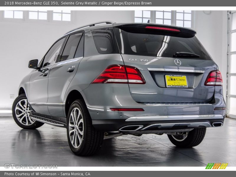 Selenite Grey Metallic / Ginger Beige/Espresso Brown 2018 Mercedes-Benz GLE 350