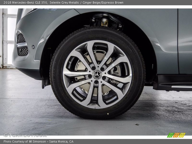 Selenite Grey Metallic / Ginger Beige/Espresso Brown 2018 Mercedes-Benz GLE 350