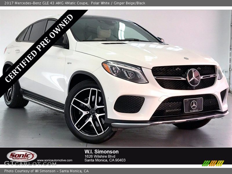 Polar White / Ginger Beige/Black 2017 Mercedes-Benz GLE 43 AMG 4Matic Coupe