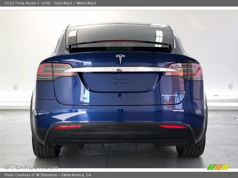Solid Black / White/Black 2019 Tesla Model X 100D