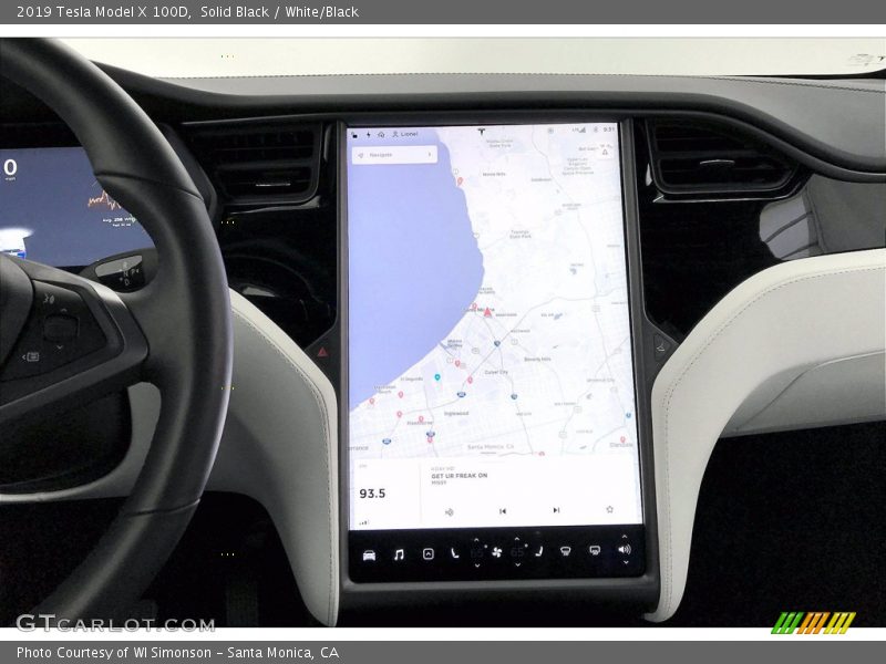 Solid Black / White/Black 2019 Tesla Model X 100D