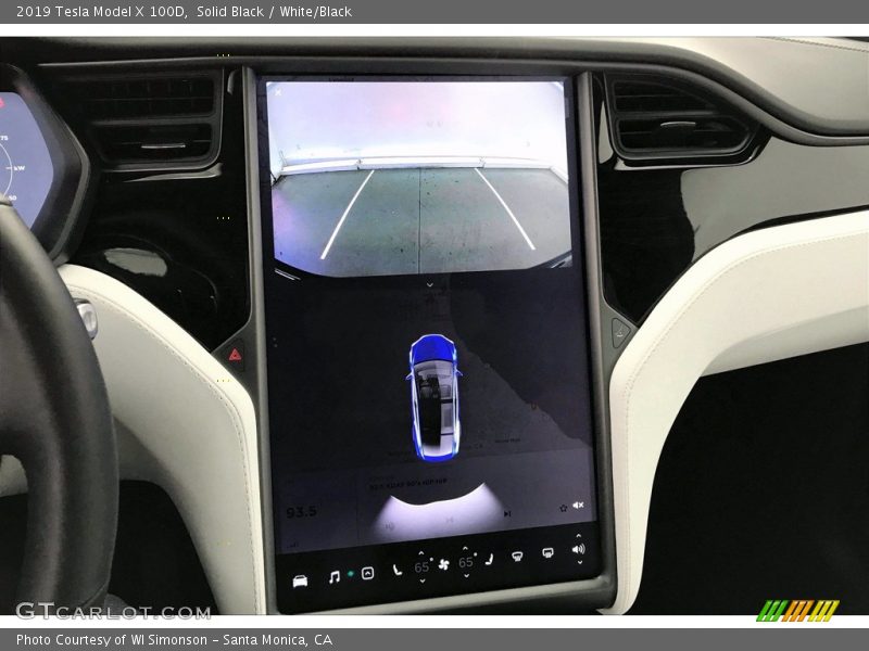 Solid Black / White/Black 2019 Tesla Model X 100D