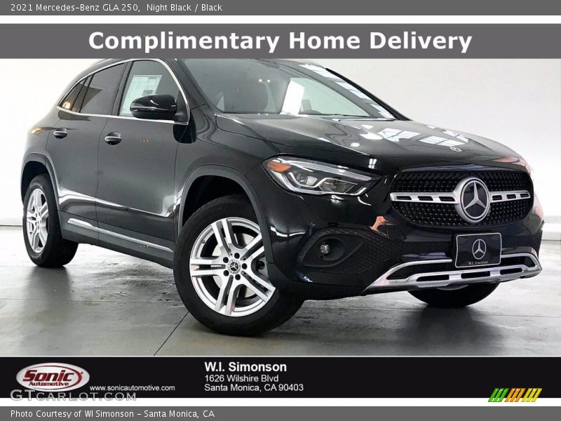 Night Black / Black 2021 Mercedes-Benz GLA 250