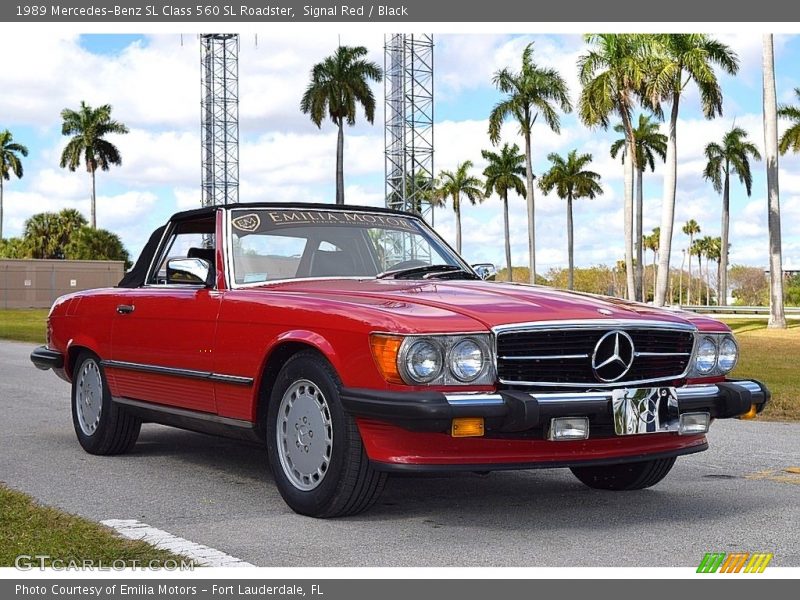 Front 3/4 View of 1989 SL Class 560 SL Roadster