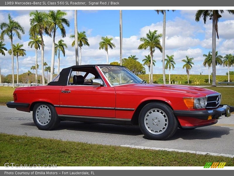  1989 SL Class 560 SL Roadster Signal Red