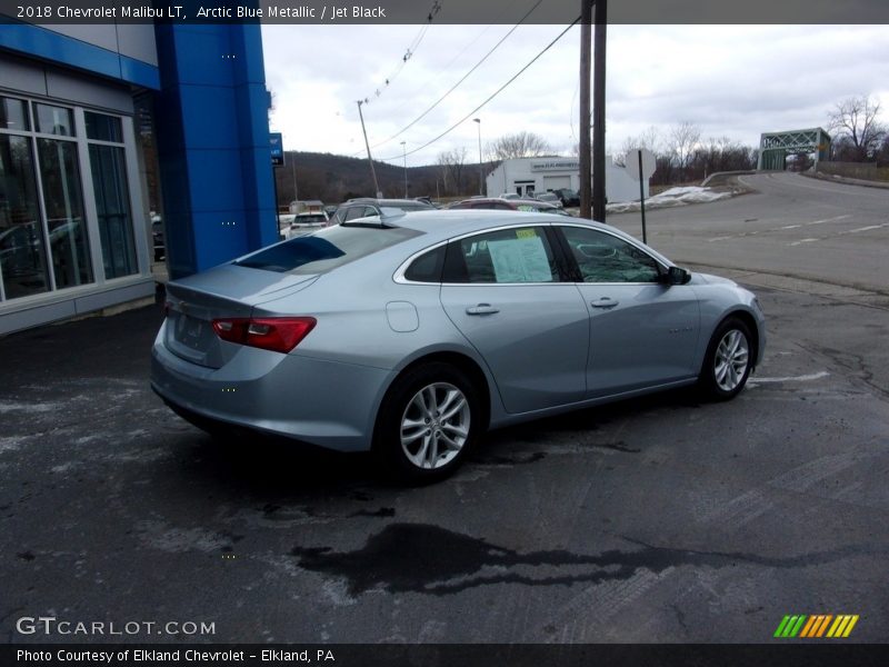 Arctic Blue Metallic / Jet Black 2018 Chevrolet Malibu LT